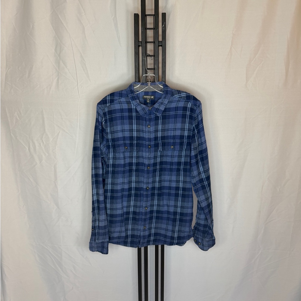 Toad&Co Men's Blue Checkered Button‎ Down Shirt